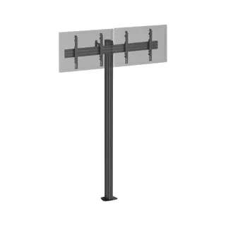 Pied TV KIMEX 2 écrans TV 43"-49", Hauteur 240cm, noir