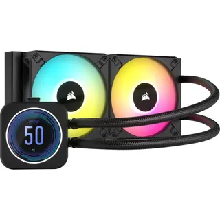 Kit de refroidissement CORSAIR iCue H100i Elite LCD XT - 240 mm Noir