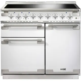 Piano de cuisson induction FALCON ELISE 100 BLANC NICKEL BROSSÉ