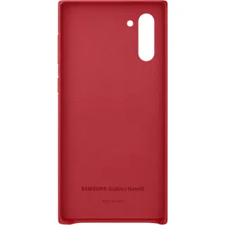 Coque SAMSUNG Note 10 Cuir rouge