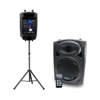 Enceinte sono IBIZA Enceinte Dj ampli 8" 20cm 200W USB/SD/BT