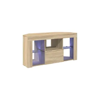 Meuble TV HELLOSHOP26 Meuble TV LED d'angle moderne optimal ra