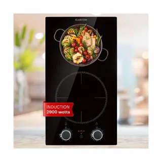 Domino induction KLARSTEIN Kochheld 2 zones 2900 W verre noire
