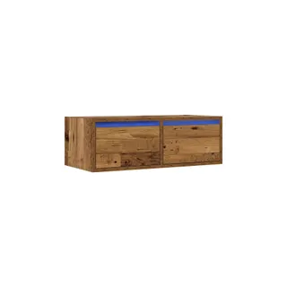 Meuble TV HELLOSHOP26 Meuble TV avec lumières LED pratique gai