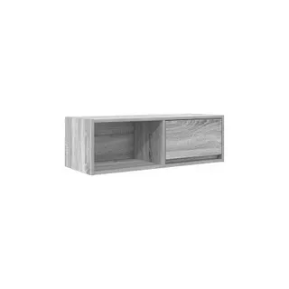Meuble TV HELLOSHOP26 Meuble TV mural sonoma gris 80 x 31 x 25