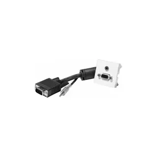 KOMELEC Prise murale VGA + audio (jack 3.5) 15m