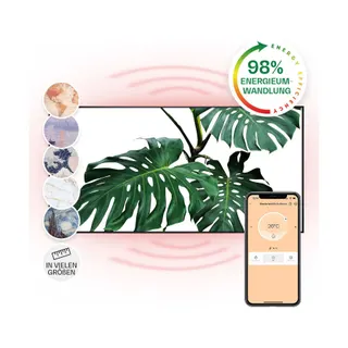 Chauffage électrique KLARSTEIN Wonderwall Air Art feuille 120x60cm 700W