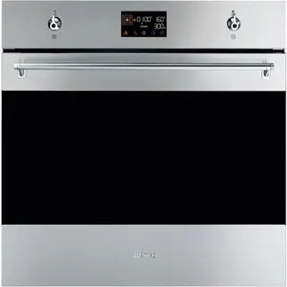 Four micro onde combiné SMEG SO6302M2X - Combiné micro-ondes - Hydrolyse - Porte froide - Rails télescopiques