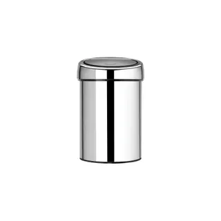 Poubelle de cuisine manuelle BRABANTIA Touch Bin 3L Brillant steel