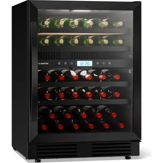 Cave à vin polyvalente KLARSTEIN VeroSteel 2 zones 129L 43 bt 60 cm Noir