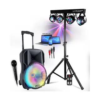 Enceinte sono PARTY LIGHT&SOUND PARTY-10RGB, USB, BT, FM, MICRO, Lumière
