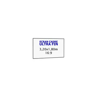 Ecran de projection KIMEX cadre ultra-fin 3,20 x 1,80 m, 16:9