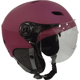 Casque YEEP.ME LED H.30 Vision Burgandy avec Visière
