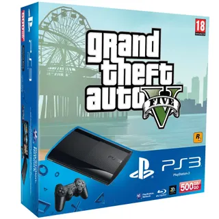 Console SONY PS3 500Go + GTA V Reconditionné
