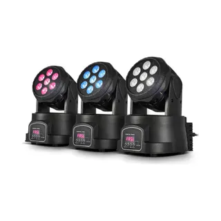 Jeu de lumières LYTOR Pack de 3 Lyres à LEDs 4en1 Rouge/Vert/B