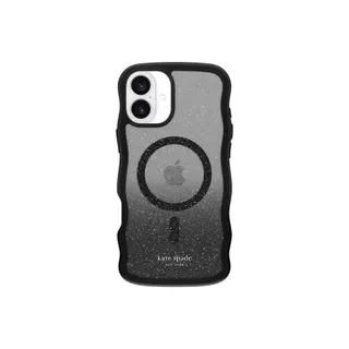 Coque KATE SPADE pour iPhone 16 Plus Wavy Glitter Nightfa