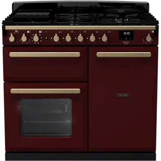 Piano de cuisson gaz FALCON ESTEL DELUXE TAB GAZ 100 CM BORDEAUX LAI