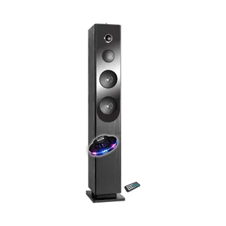 Enceinte Bluetooth INOVALLEY Tour de son Blacktower, avec lecteur CD,