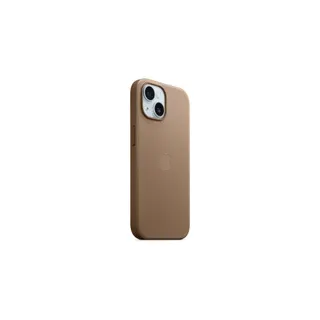 Coque APPLE iPhone 15 MagSafe tissage fin Taupe Reconditionné