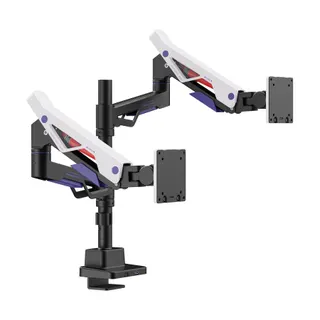 Pied TV KIMEX Support gaming 2 écrans 24"-57" avec USB