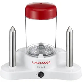Appareil à Hot dog LAGRANGE 2 pics blanc rouge