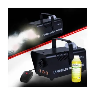 Machine à fumée IBIZA LED 400W LSM400LED-BK+1L
