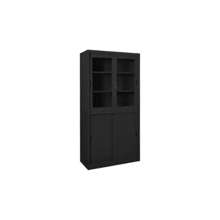 Armoire HELLOSHOP26 Armoire de bureau porte coulissante 90 x