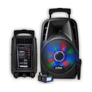Pack sono PARTY LIGHT&SOUND Enceinte PARTY-8LED sur batterie 8" à LE