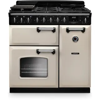 Piano de cuisson gaz FALCON NGC TAB GAZ 90 CM CREME PASTEL CHROME
