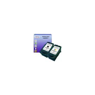 Cartouche d'encre T3AZUR pour Canon pixma MG3200 (1N+1C)