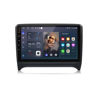 Autoradio connecté JUNSUN pour Audi TT 2 2006-2014 2+64G 9"Carplay