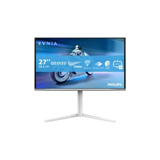Ecran PC Gamer PHILIPS Evnia 27M2N6501L 27" QHD 240Hz QD-OLED HDR10 G-Sync Ambiglow