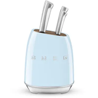 Bloc couteaux SMEG 6 pcs multi-usages bleu