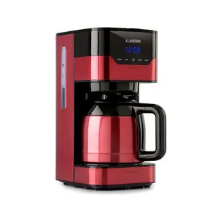 Cafetière filtre KLARSTEIN Arabica - 800W - Rouge & noir