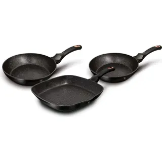 Batterie de cuisine BERLINGER HAUS Black Rose Set 2 Poêles, Grill Induction
