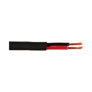 IBIZA Bobine de 100M - Câble HP 2x2,5 mm²-Noir