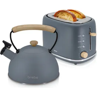 Grille-pain BRIEBE Nordic Ensemble Bouilloire SKT1177GRY
