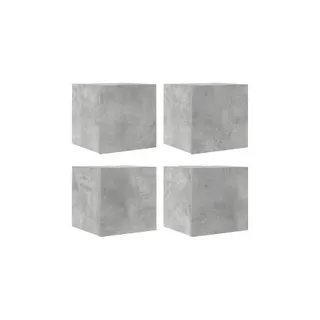 Meuble TV HELLOSHOP26 Lot de 4 meubles TV muraux design tendan