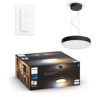 Lampe connectée PHILIPS HUE White Ambiance ENRAVE Noir
