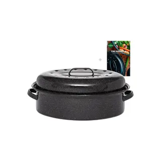 Cocotte GRANITEWARE Cocotte ovale en acier émaillé, Roaster