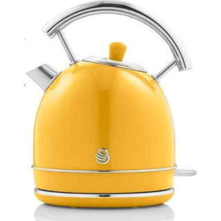 Bouilloire SWAN Retro SK14630YELNEU, 1,8L, Acier Inox