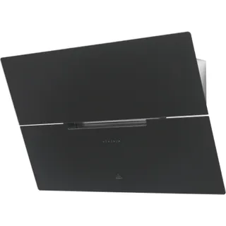 Hotte décorative murale inclinée ROBLIN MOLIERE 800 VERRE NOIR MAT