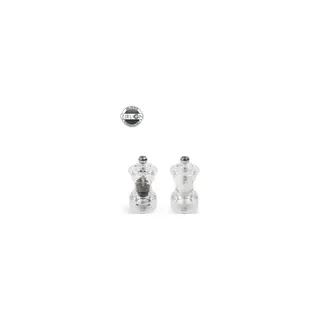 Duo moulins à poivre et sel PEUGEOT Bistro Plastique Transparent 10cm