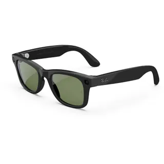 Lunettes connectées META Ray-Ban Wayfarer (large, Gen 2) - Noir brillant, Verres vert