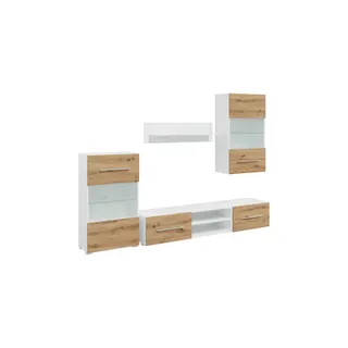 Meuble TV HELLOSHOP26 Lot de 5 meubles TV design moderne range