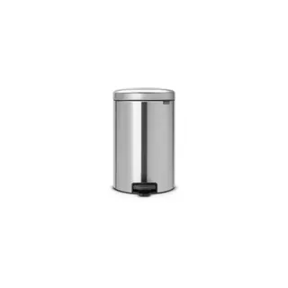 Poubelle de cuisine manuelle BRABANTIA Newlcon 20L Matt steel A pedale