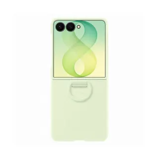Coque SAMSUNG Z Flip8 Silicone anneau magnétique Vert