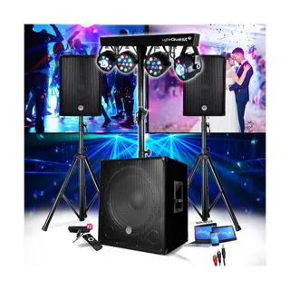 Pack sono NONAME + SUBWOOFER  1800W USB Bluetooth + PIEDS