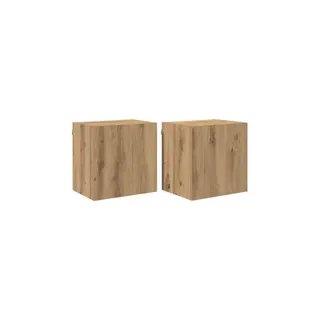 Meuble TV HELLOSHOP26 Lot de 2 meubles TV muraux modernes 40,5