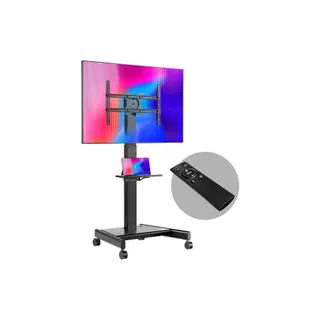 Pied TV ONKRON Motorisé 43"–75", 65 kg, TS1552E-B Noir